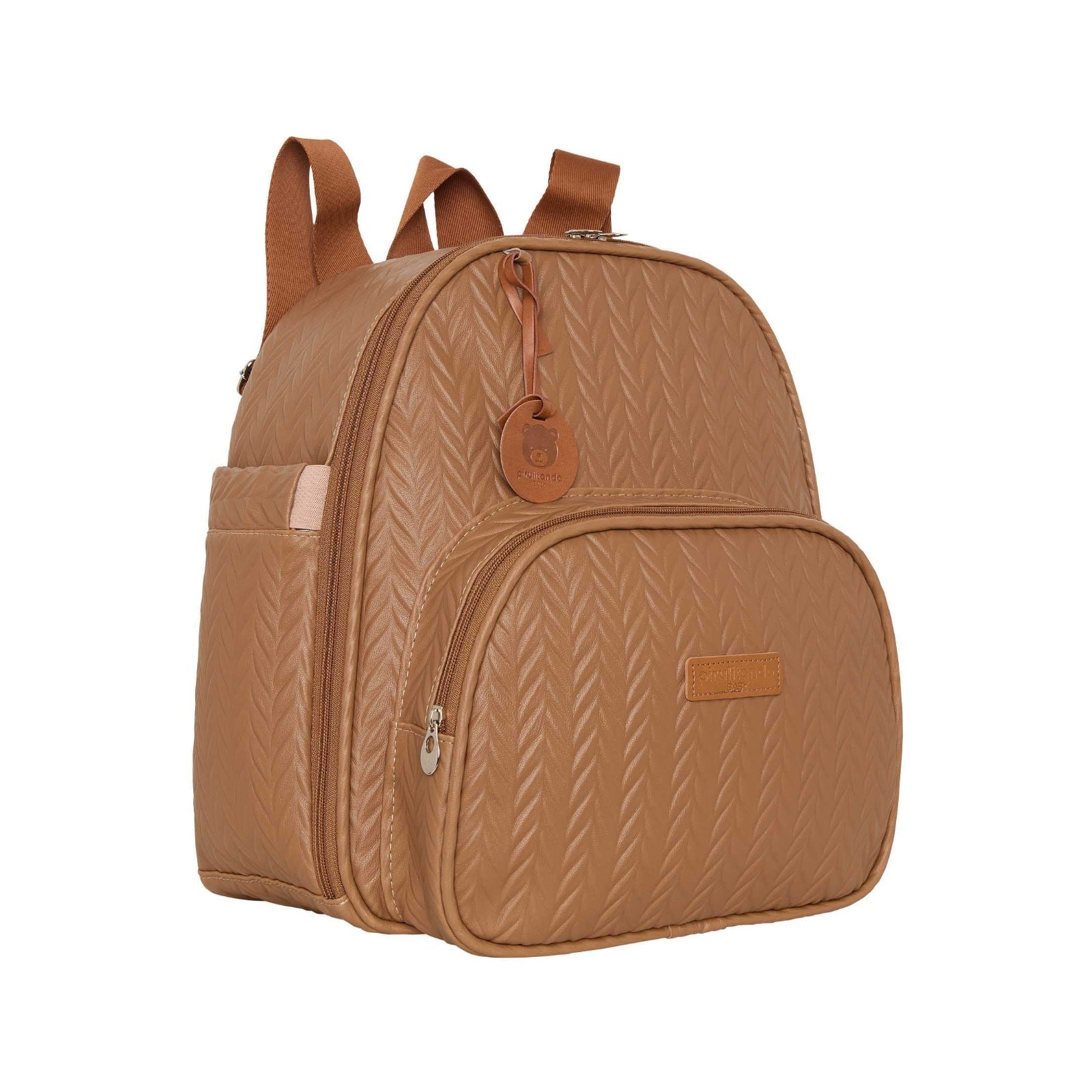 Mochila Maternidade de Passeio com Bolso Térmico Refúgio Marrom