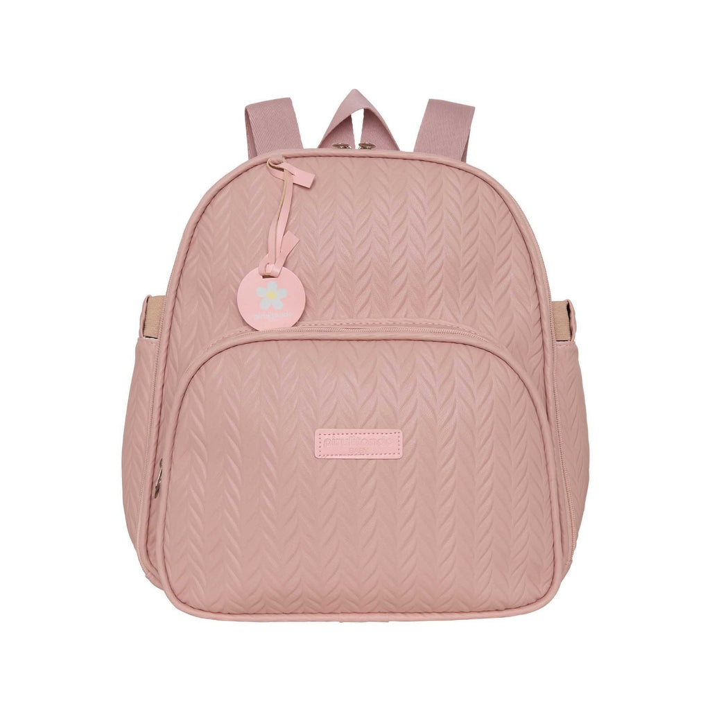 Mochila Maternidade de Passeio com Bolso Térmico Refúgio Rosê