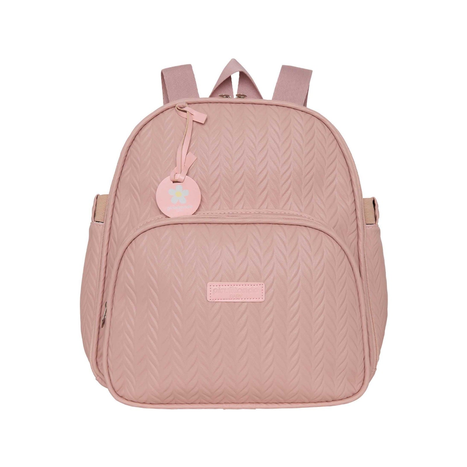 Mochila Maternidade de Passeio com Bolso Térmico Refúgio Rosê