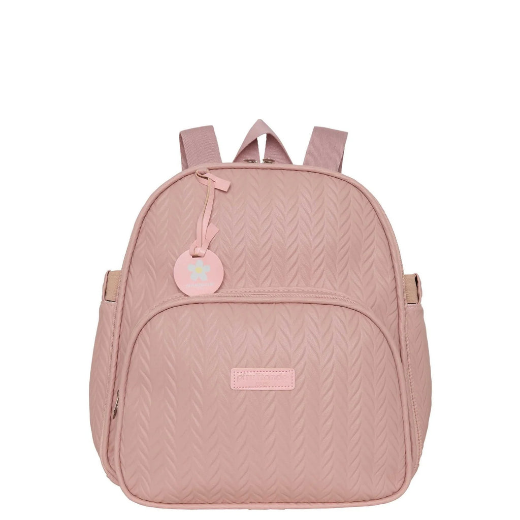 Mochila Maternidade de Passeio com Bolso Térmico Refúgio Rosê