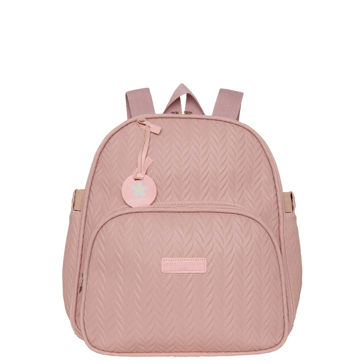 Mochila Maternidade de Passeio com Bolso Térmico Refúgio Rosê