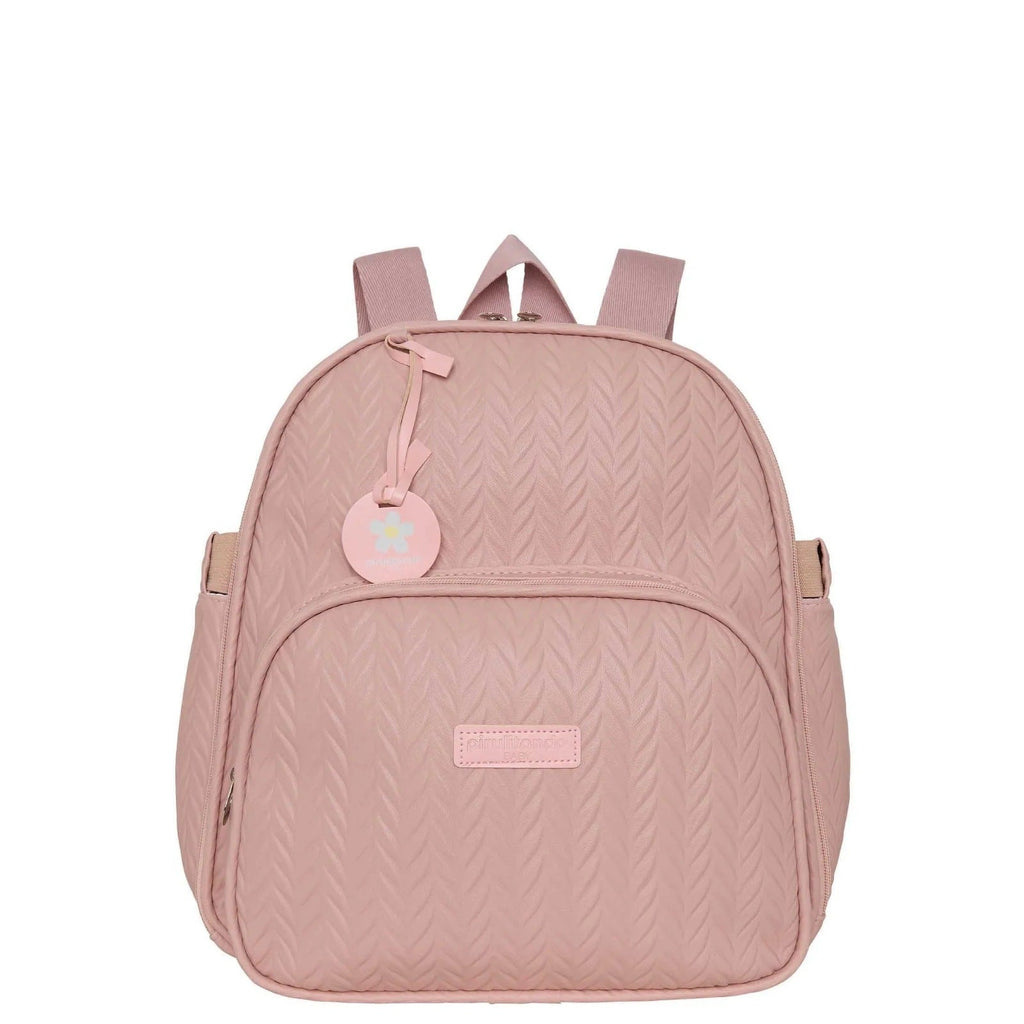 Mochila Maternidade de Passeio com Bolso Térmico Refúgio Rosê, peça do conjunto
