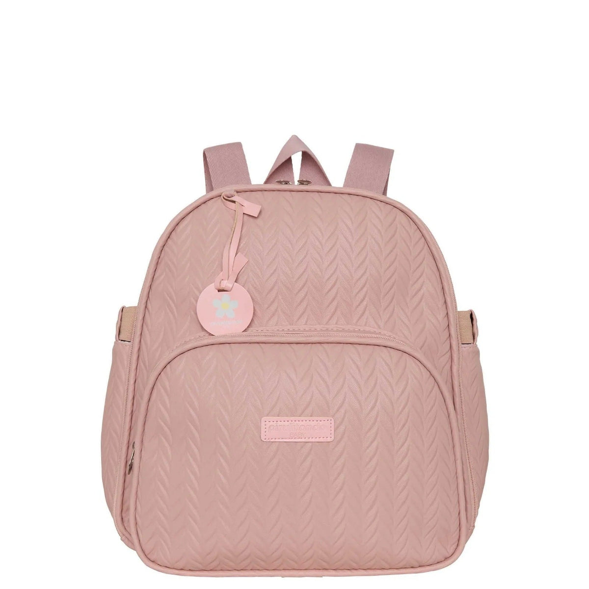 Mochila Maternidade de Passeio com Bolso Térmico Refúgio Rosê, peça do conjunto