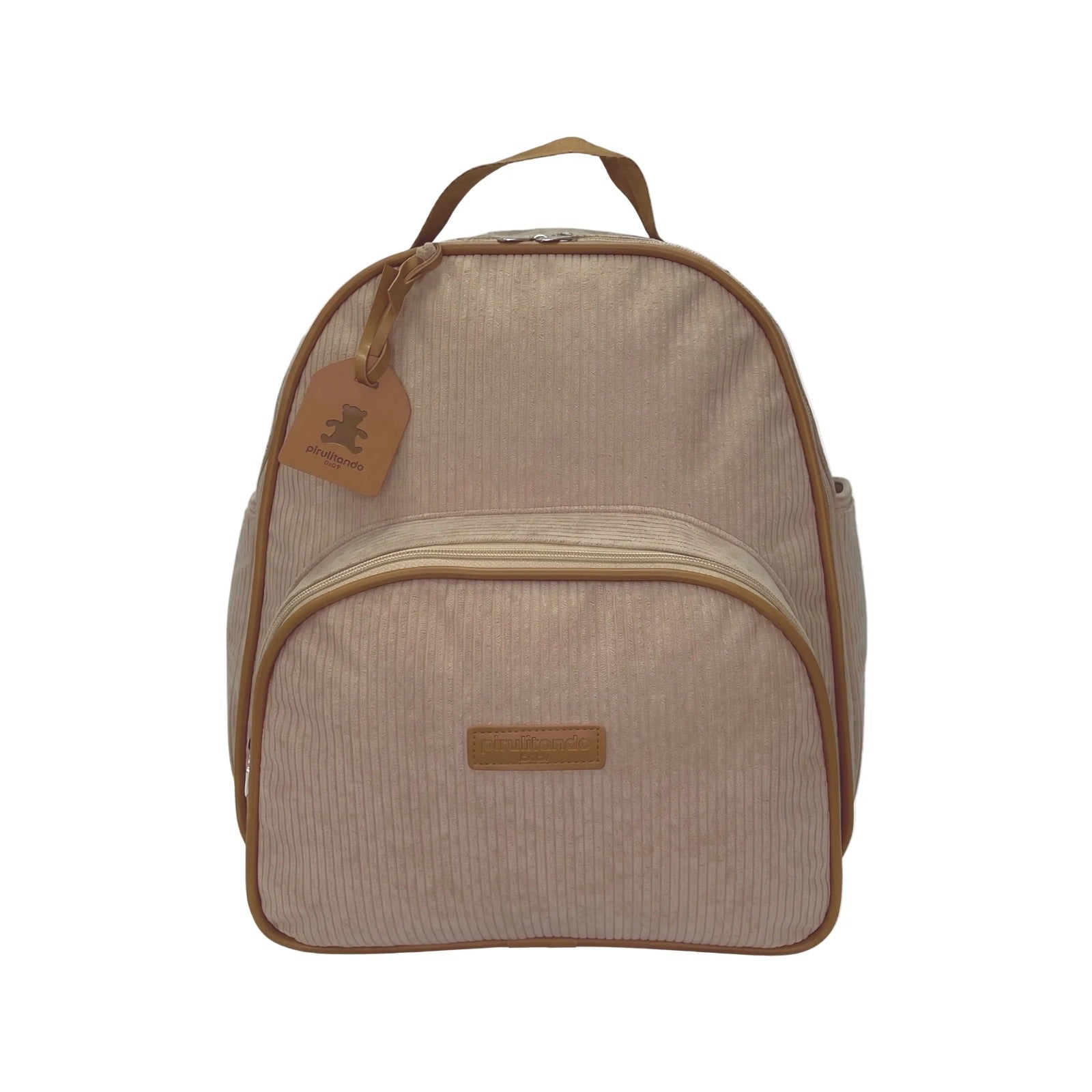 Mochila Maternidade de Passeio com Bolso Térmico Teddy Marfim