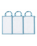 Organizador Maternidade em Tela Transparente Essencial Azul – 3 Unidades