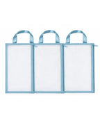 Organizador Maternidade em Tela Transparente Essencial Azul – 3 Unidades