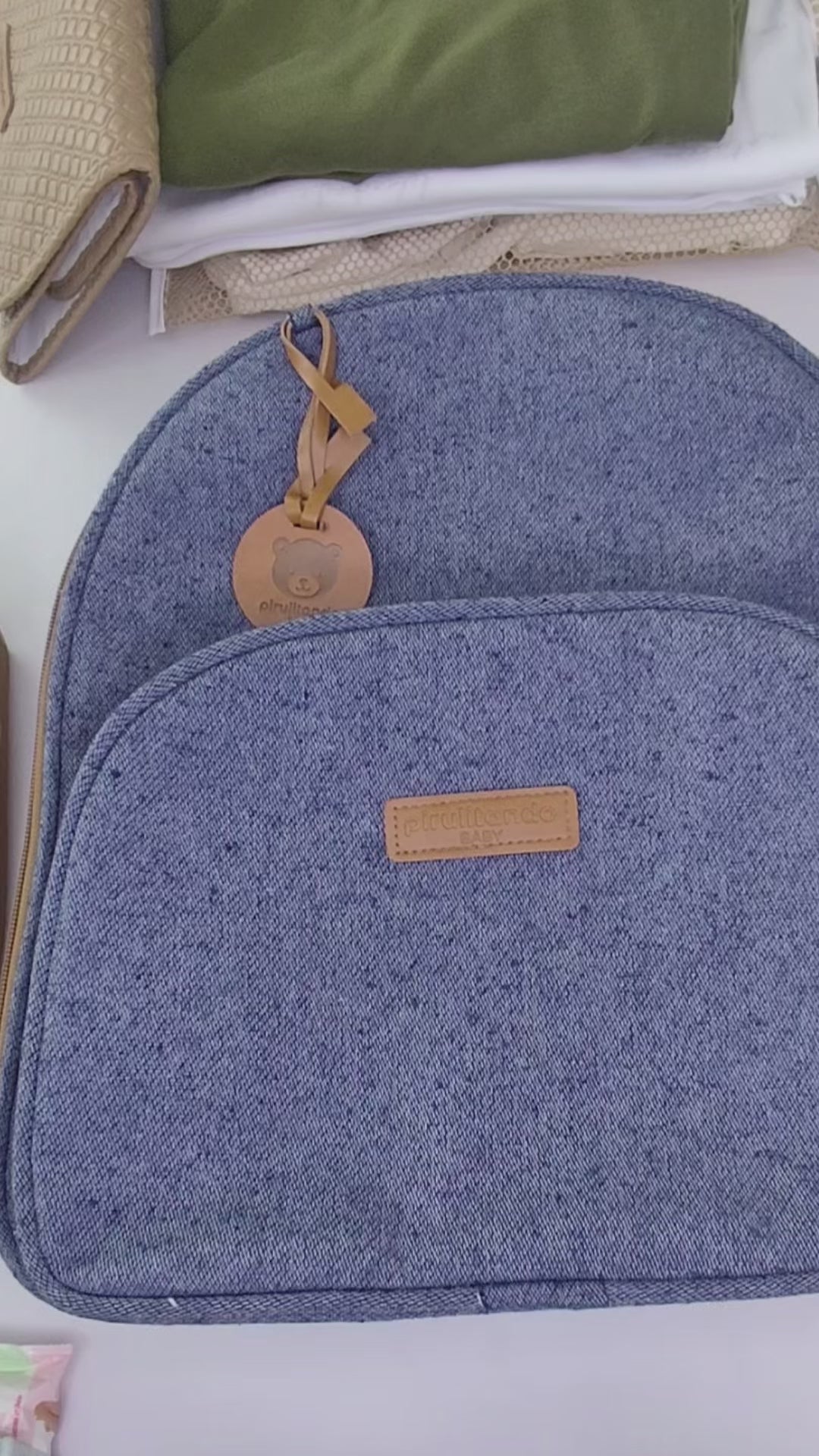 Mochila Média com Bolso Térmico Sentimento Marinho