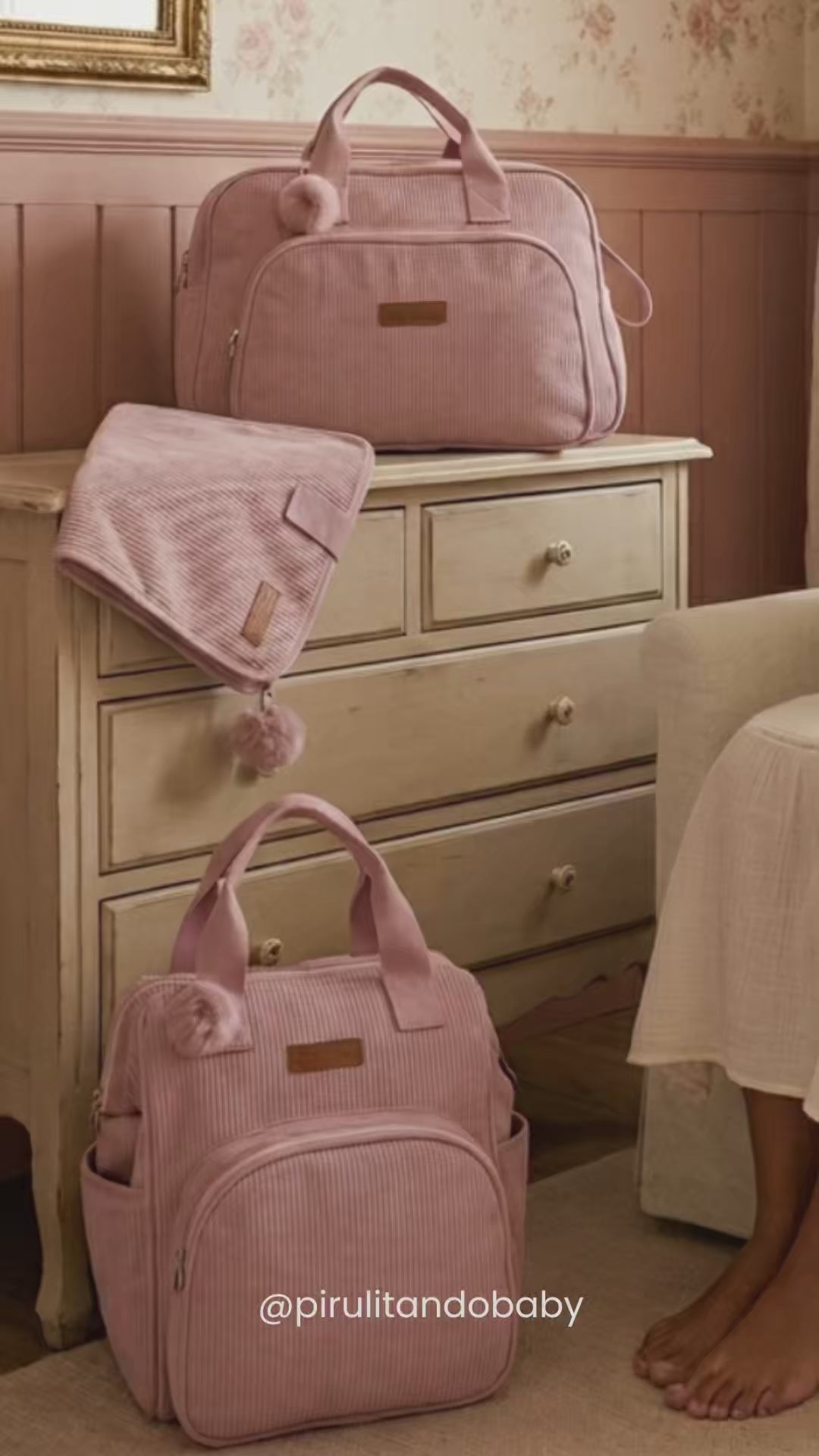 Mochila com Bolso Térmico Ninar - Caramelo