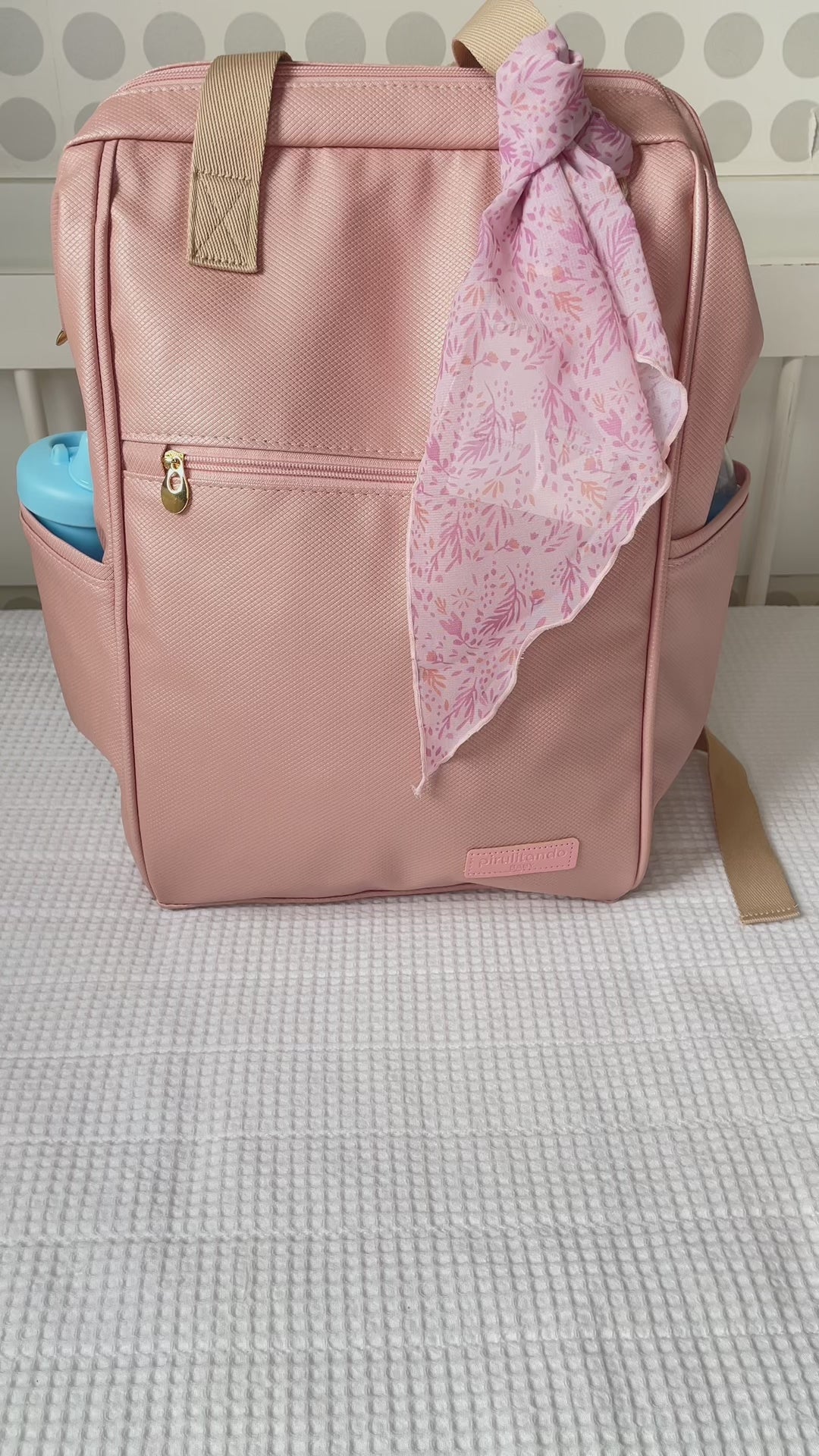 Mochila Maternidade Grande Encanto Rosê