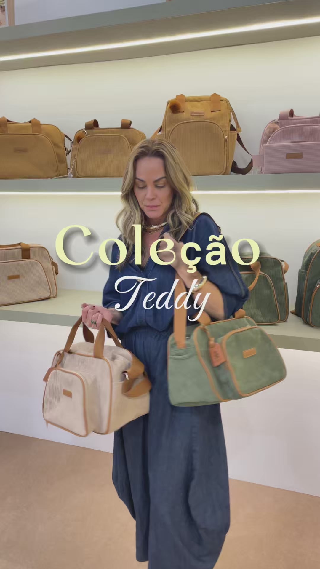 Mochila Maternidade de Passeio com Bolso Térmico Teddy Marfim