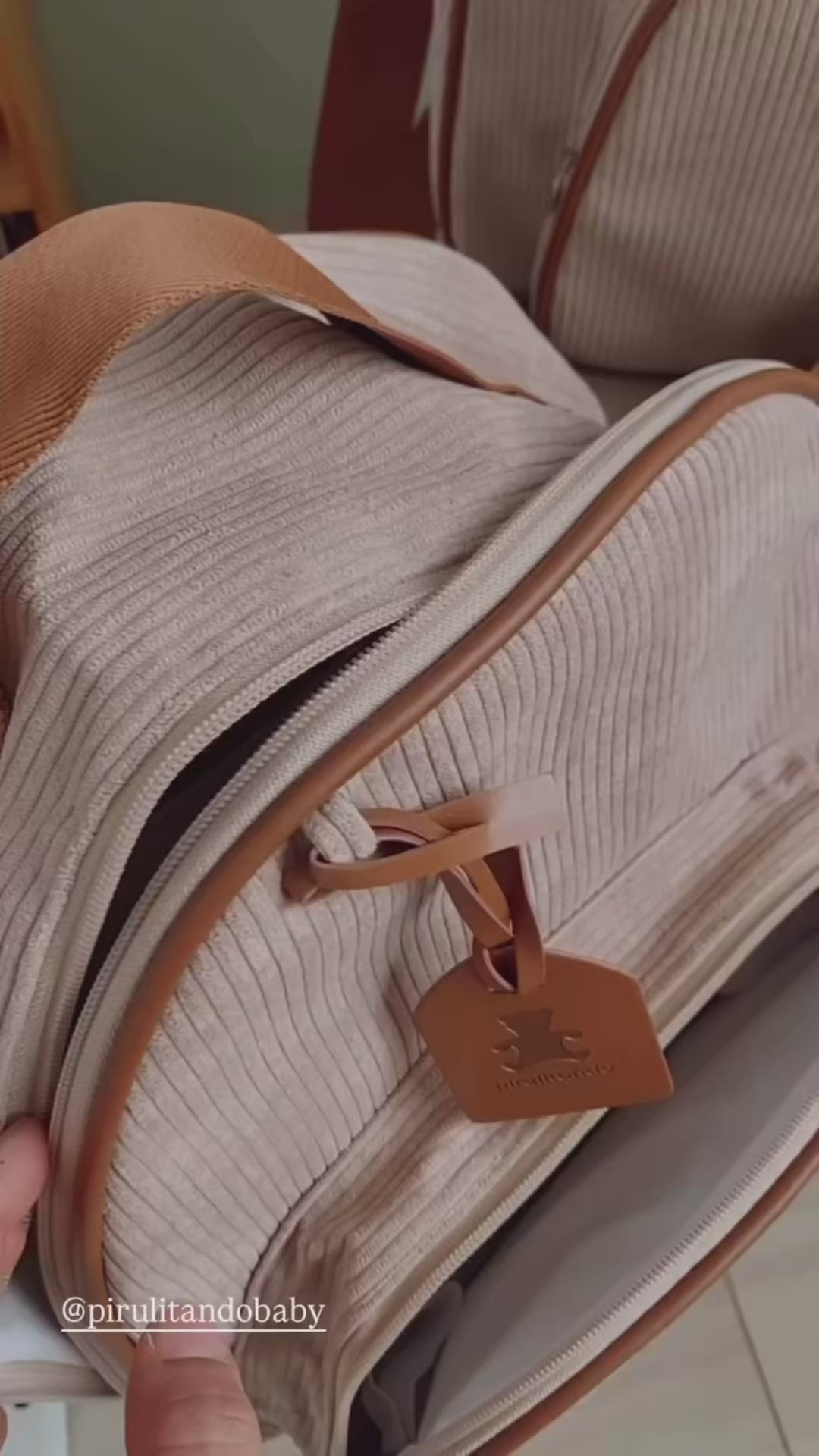 Bolsa Maternidade Grande Teddy Marfim