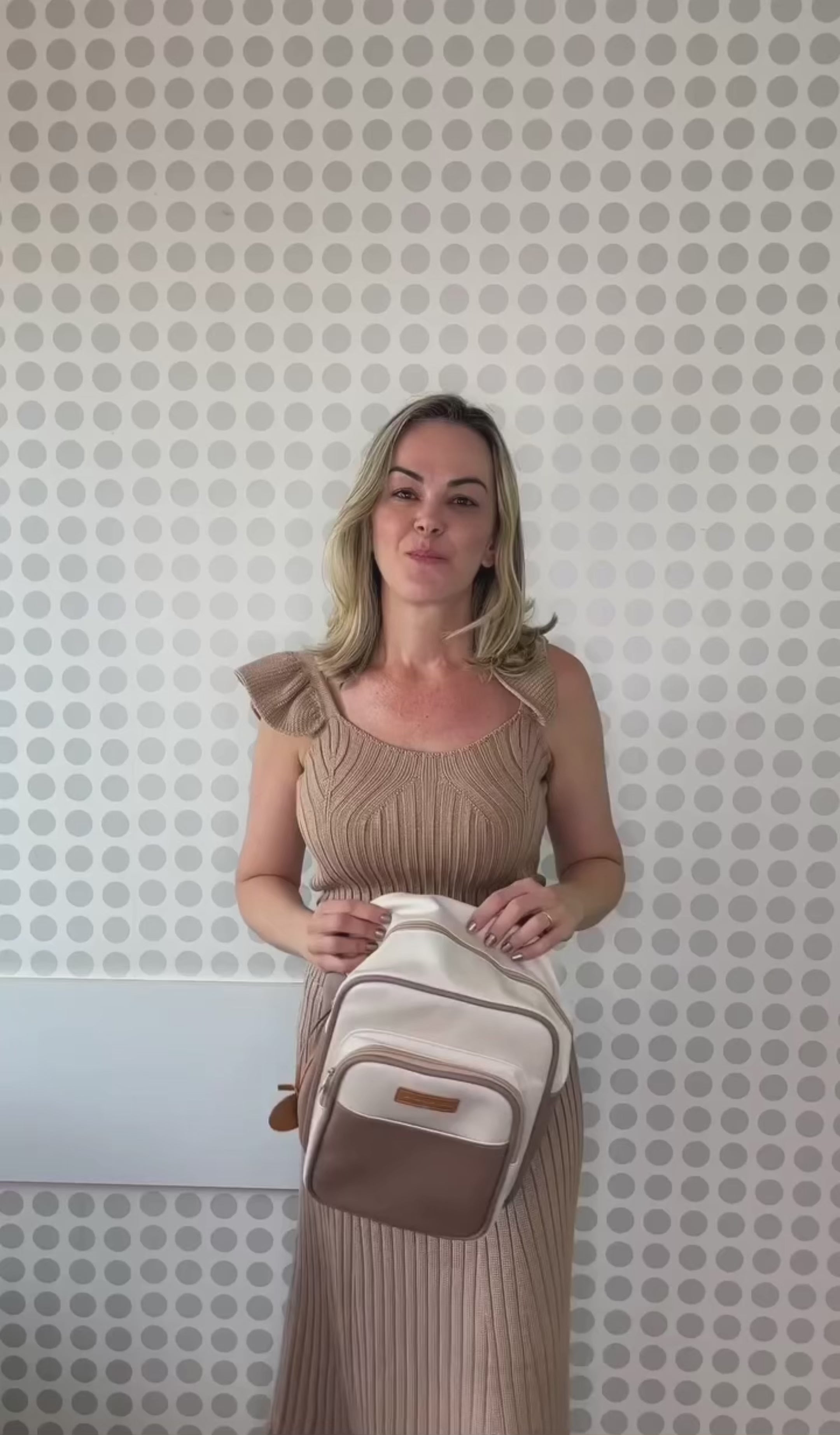 Mochila Maternidade 2x1 Térmica Petit Cinza