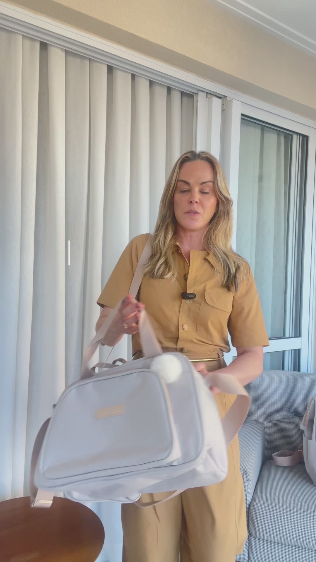 Bolsa Maternidade de Passeio Aconchego Marfim