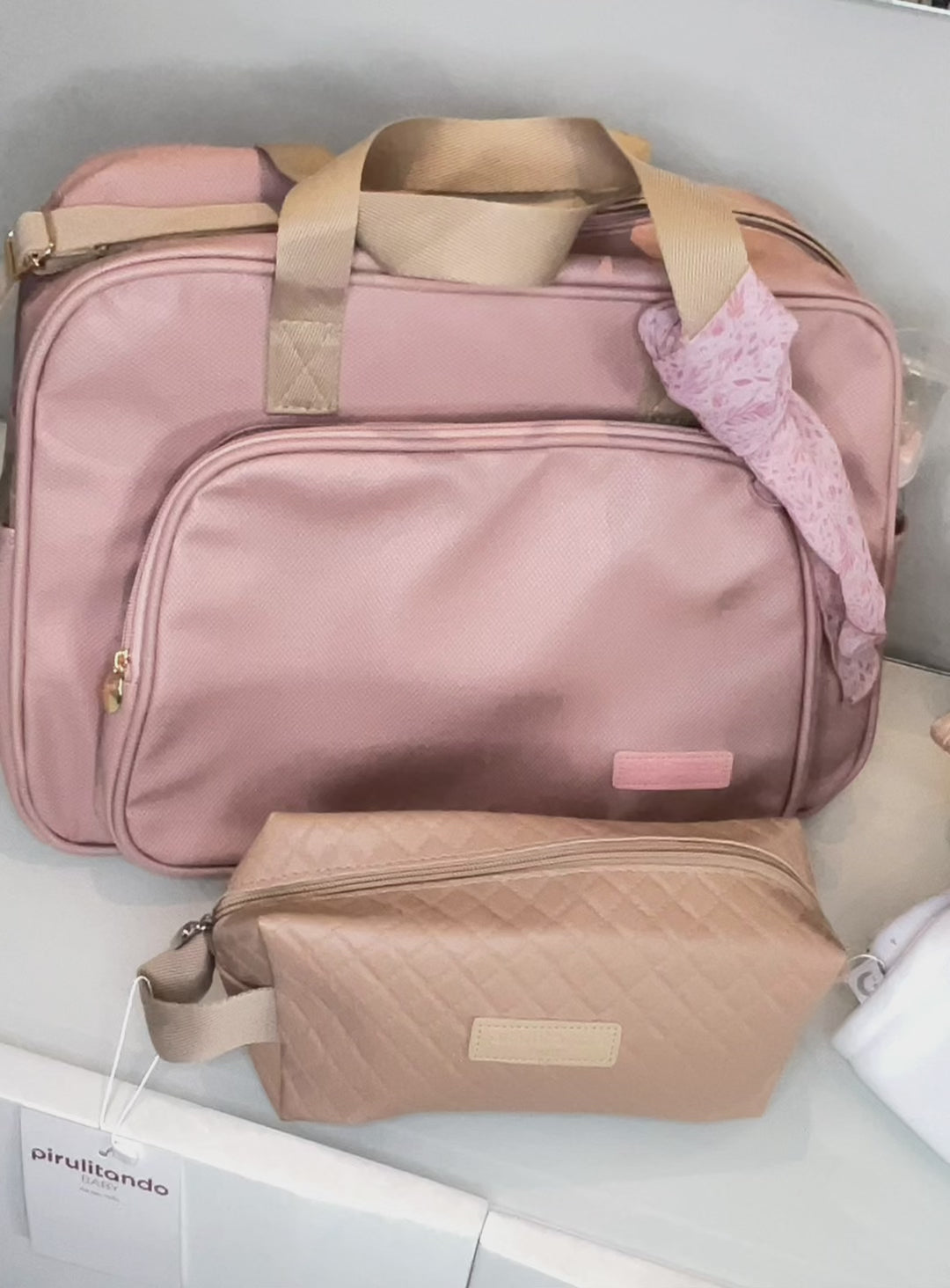 Bolsa Maternidade Grande Encanto Rosê